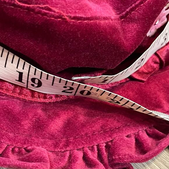 Carters Girls Holiday Velvet Dress 3T Toddlers With Hat Fall Party - Picture 5 of 6